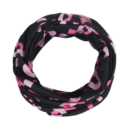 Jemis Sweet Heartwarming Breast Cancer Beanie Hat, Romantic Knitted Hat, Cancer Headwear Caps Baggy Skull Sleep Scarf - color: 2 Pack Black & Red
