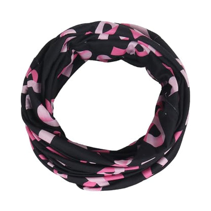 Jemis Sweet Heartwarming Breast Cancer Beanie Hat, Romantic Knitted Hat, Cancer Headwear Caps Baggy Skull Sleep Scarf - color: 2 Pack Black & Red
