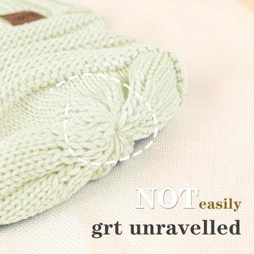ZOORON Womens Winter Hat Slouchy Beanies for Women Cable Knit Beanie Hats - color: 1pack- White