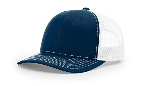 RICHARDSON Navy/White 112 Mesh Back Trucker Cap Snapback Hat