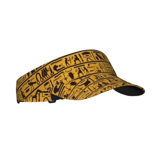 Sports Sun Visor Hats Adjustable Men Women Lightweight Packable Cooling Empty Top Visor Hat for Running, Tennis, Golf - color: African