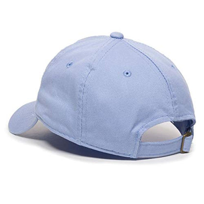 Cat Baseball Cap Embroidered Cotton Adjustable Dad Hat - color: Light Blue