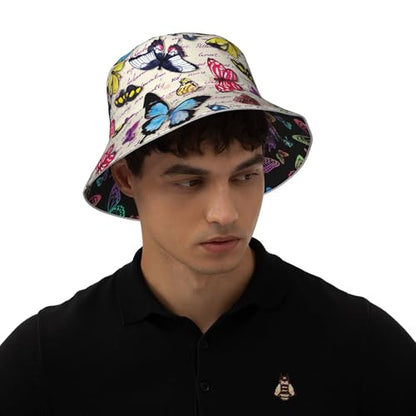 Bucket Hat double sided wearing for women men Summer outdoor fisherman hat - color: Ñõé«ãû³æ14