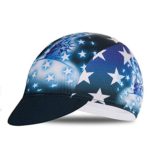 Weimostar Polyester Men Cycling Bike Bicycle Cap MTB Hat Sweat Wicking - color: Liberty