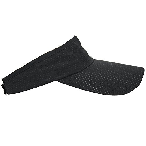 Mens Summer Quick-Dry Run Long Brim Empty Top Baseball Tennis Sun Hat Cap Visor - color: Black