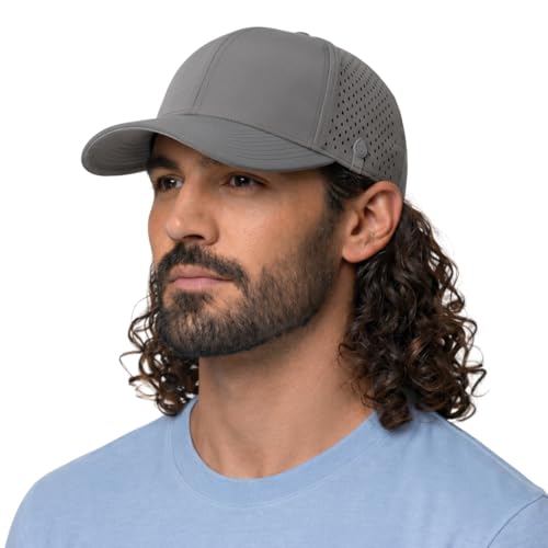 UVCoolix™ Cooling Sweatband Baseball Cap for Hot Weather,Breathable Sun Protection,Water-Resistant Golf Performance Hat - color: Gray, size: Medium-Large