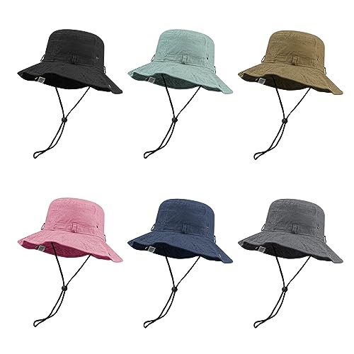 Clakllie Reversible Packable Boonie Fishing Hat UV Protection Sun Beach Hat - color: S-hjy6-green