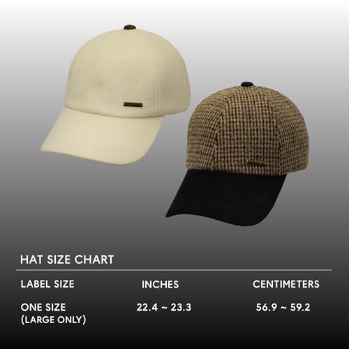 Fits Y'all Wool Classic Baseball Cap with Pigskin Leather: Adjustable Relaxed Fit for Men, Women and All Genders - color: Steel Grey