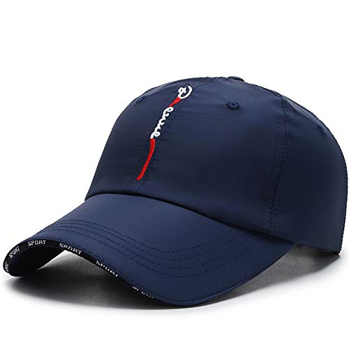 CLAPE Outdoor Sun Visor Hats Lightweight Waterproof Breathable Sports Hat UPF50+ Ultra Thin Cooling Baseball Hats - color: Cp13-navy Blue
