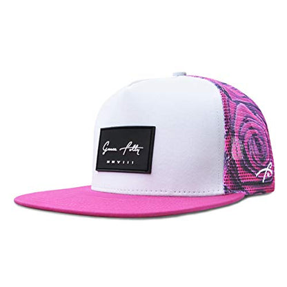 Grace Folly Trucker Hat for Men & Women. Snapback Mesh Caps - color: Rose- Pink