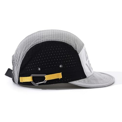 Short Brim Baseball Cap Soft Lightweight 5 Panel Hats Multi Color Quick Dry Summer Hat Waterproof Snapback Cadet Cap - color: Mg-dym2601-grey