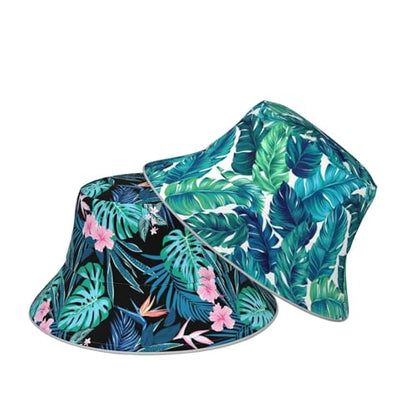 Bucket Hat Hat Reversible Fisherman Hats Double Sided Wearing Women Men - color: Black6