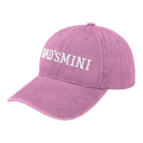 Embroidered Vintage Washed Cotton Baseball Cap for Men Women Adjustable Hat - color: Dad's Mini