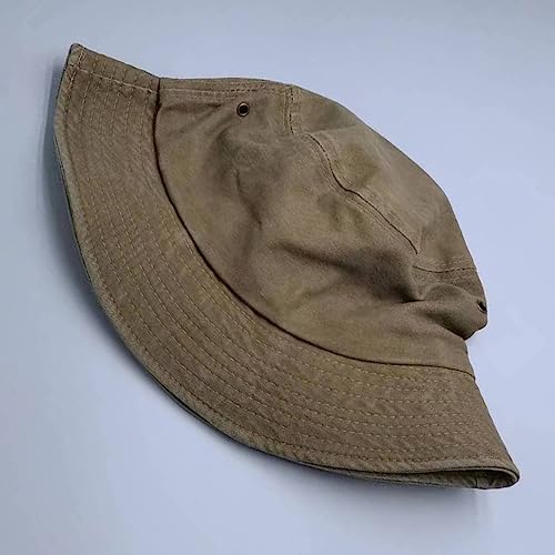 Premium Cotton Bucket Hats,Packable Hats for Men Women,Summer Bucket Hat,Fishing Sun Hats - color: Khaki