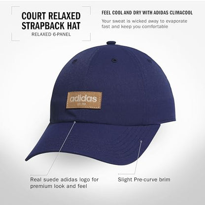 adidas Womens Saturday Cap Casual - Black - color: Dark Blue/Clear Brown/Court Relaxed