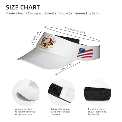 United States 250th Anniversary Hat America Patriotic Visor Caps for Women Men Adjustable Sun Hat - color: Usa 250th Anniversary 11