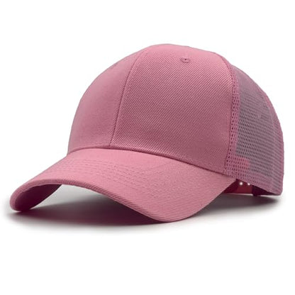 Utmost Structured Baseball Cap with Adjustable Closure - Performance Hat for Outdoor Activities - color: 1pc Light Pink/Mesh