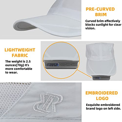 Quick Dry Running Cap for Men, Women - color: White