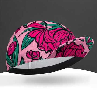 Cycling Cap with Sun Visor, Lightweight Polyester Bike Hat for Men & Women - color: Ck8