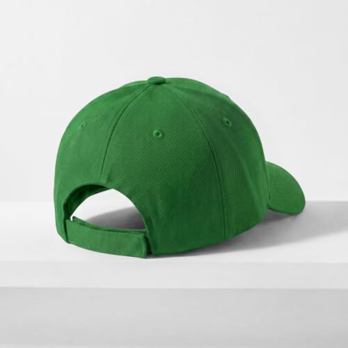 2-Pack Classic Structured Baseball Cap Adjustable Snapback Ball Caps - color: Kelly Green
