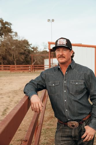Lazy J Ranch Wear Classic Rope Trucker Hat In Black & Black Iron For Unisex Adult