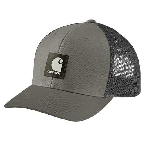 Carhartt Men's Rugged Flex Twill Mesh-Back Logo Patch Cap - color: Dusty Olive