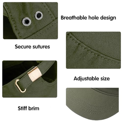 Men's Military Cadet Hat Flat Top Newsboy Cap - color: Green