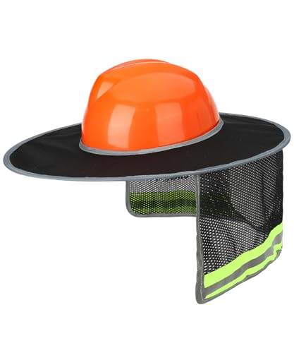 UNCO- Hard Hat Sun Shield, Black, Full & Standard Brim Mesh Sunshade High Visibility Reflective, Hard Hat Accessories - color: Black, size: 1 Pack