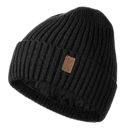 Wmcaps Winter Beanie for Men Women Fleece Lined Hat Warm Cuffed - color: Black Mix Slate Gray