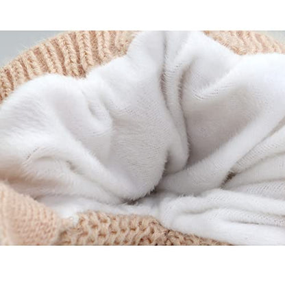 Cute Baby Kids Girls Boys Warm Winter Stretchy Cat Hat Beanie - color: E