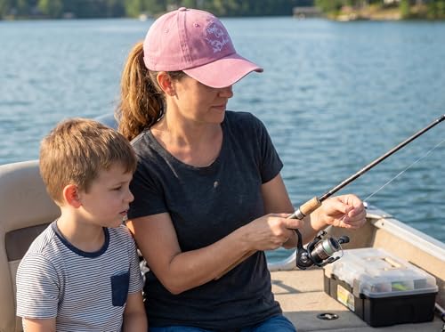 Reel Cool Fishing Hat for Mom Dad Grandma Grandpa Uncle Auntie - color: Reel Cool Aunt (Washed Pink)