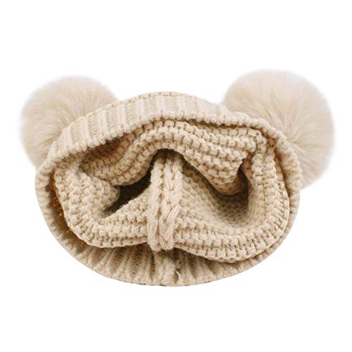 Duoyeree Baby Winter Hat Scarf Glove Beanie Set Fleece Lined Set 0-3T - color: Multiple