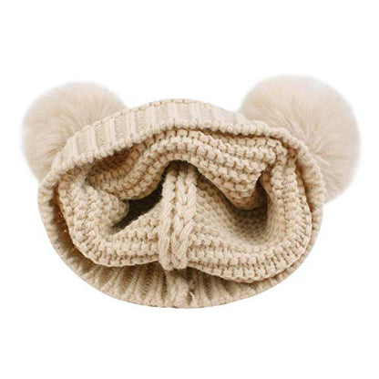 Duoyeree Baby Winter Hat Scarf Glove Beanie Set Fleece Lined Set 0-3T - color: Multiple