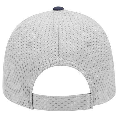 Ashen Fane 6 Panel Polyester Pro Mesh Low Profile Baseball Cap - color: Navy Grey