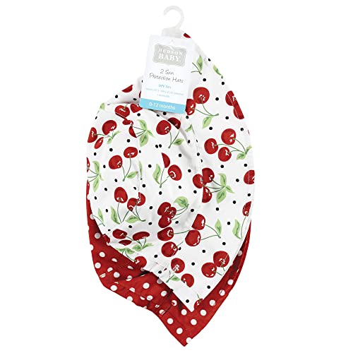 Hudson Baby Baby Hudson Baby Unisex Baby Sun Protection Hat - color: Cherries Dot, size: 0-12 Months