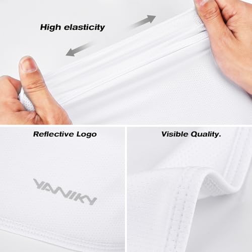 YANIKY Bandanas Skull Caps for Men, Do Rag Women Breathable Helmet Liner - color: White