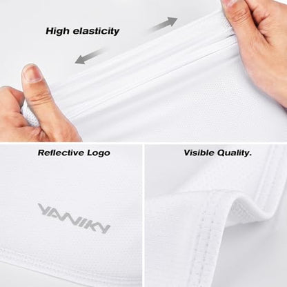 YANIKY Bandanas Skull Caps for Men, Do Rag Women Breathable Helmet Liner - color: White