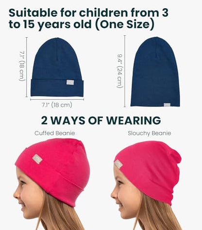 100% Merino Wool Beanie Kids - Unisex Wool Cap 17.5um for Kids -Toddler Hat - color: Mustard