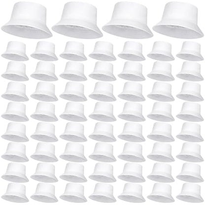 Mepase Bucket Hat Bulk, Cotton Summer Cap Summer Solid Color Beach Getaway Fisherman's Hat for Women Men - size: Large