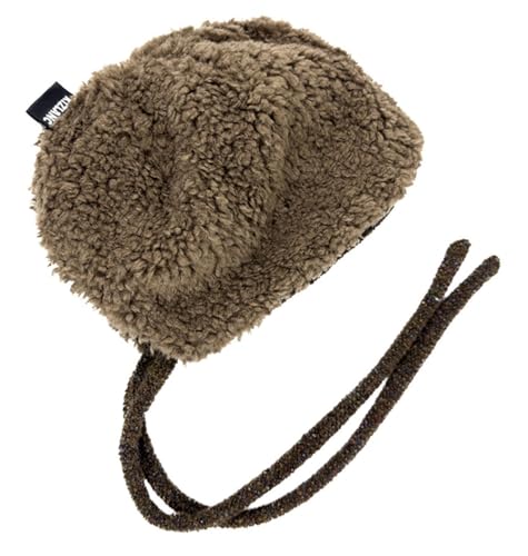 Women Winter Fleece Beanies Hat with Ear Flaps Soft Warm Crochet Skull Cap - color: A Beige