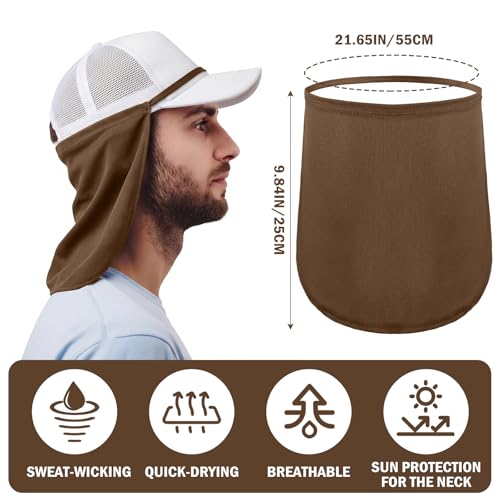 Tatuo Neck Neck Cover for Sun - color: Black, Gray, Khaki, Dark Brown
