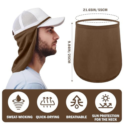 Tatuo Neck Neck Cover for Sun - color: Black, Gray, Khaki, Dark Brown