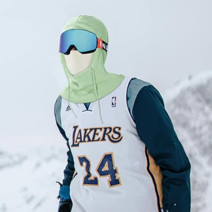 Achiou Ski Mask, Winter Balaclava Warm Windproof Face Cover Men Women - color: Green