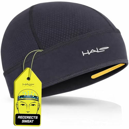 Halo Headband Skull Cap - The Ultimate Sweat Diverting, Absorbent, Lightweight, High Performance Skull Cap - color: Charcoal