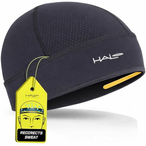 Halo Headband Skull Cap - The Ultimate Sweat Diverting, Absorbent, Lightweight, High Performance Skull Cap - color: Charcoal
