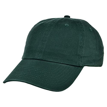 Lids Blank Baseline Dad Adjustable Strapback Hat - color: Dark Green