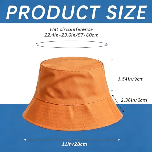 Colorful Bucket Hat - color: Orange