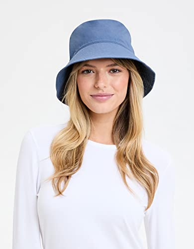Solbari Unisex Bondi Bucket Hat UPF 50+ - color: Riviera Blue, size: Large-X-Large