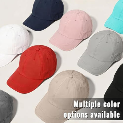 ZOORON Soft Brim Baseball Cap Low Profile Unstructured Dad Hat, Adjustable Washer Friendly Sport Hats for Golf Running - color: 1pack-dark Green