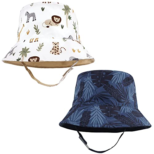 Hudson Baby Baby Hudson Baby Unisex Baby Sun Protection Hat - color: Tropical Safari, size: 12-24 Months